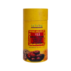Trà Đông Trùng Linh Chi Táo Đỏ Lý Tưởng 55g (Lọ Cứng)