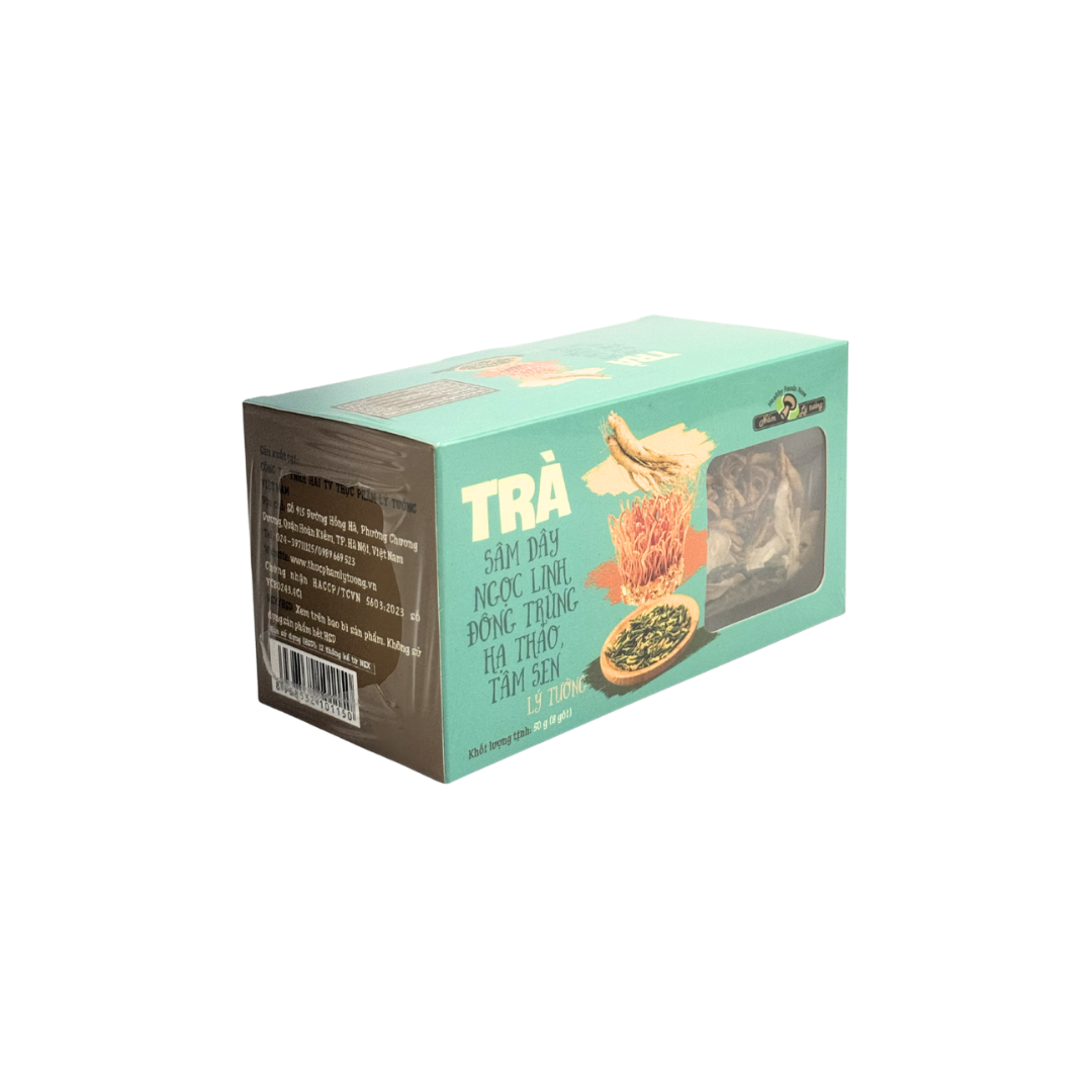 Trà Sâm Dây Ngọc Linh, Đông Trùng Hạ Thảo, Tâm Sen Lý Tưởng 55g - Ảnh 3