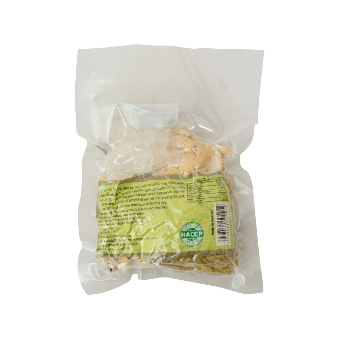 Set Nguyên Liệu Sữa Hạt: Cốm - Hạt Sen - Hạt Điều 115g - Ảnh 2