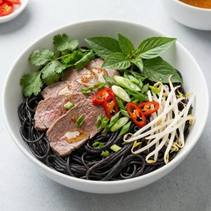 Bún, Phở Gạo Lứt Đen Lý Tưởng 500g - Ảnh 3