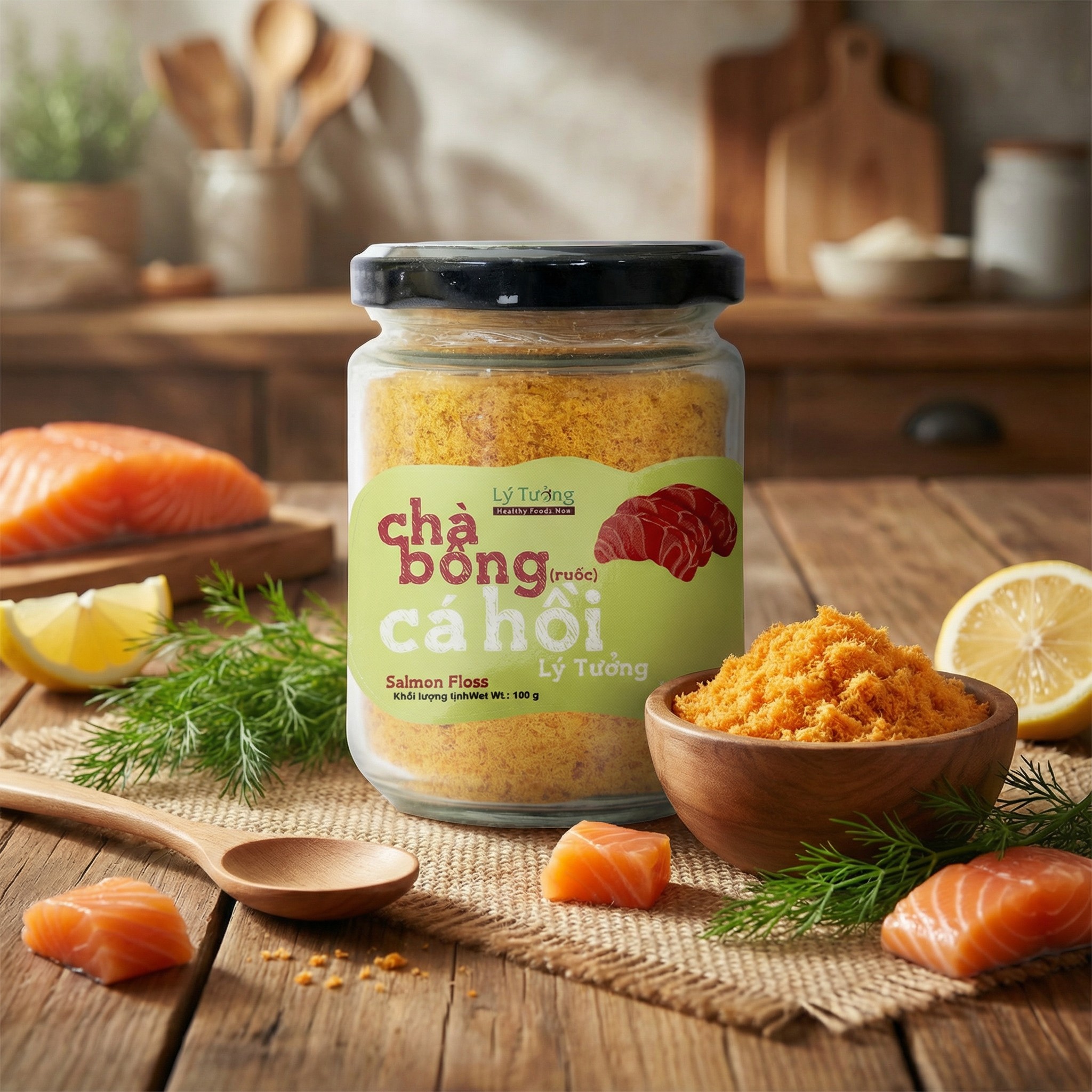 Chà Bông (Ruốc) Cá Hồi Lý Tưởng 100g - Ảnh 2