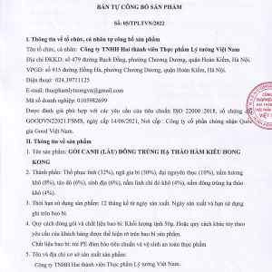Gói Canh (Lẩu) Đông Trùng Hạ Thảo Kiểu Hong Kong 50g - Ảnh 5