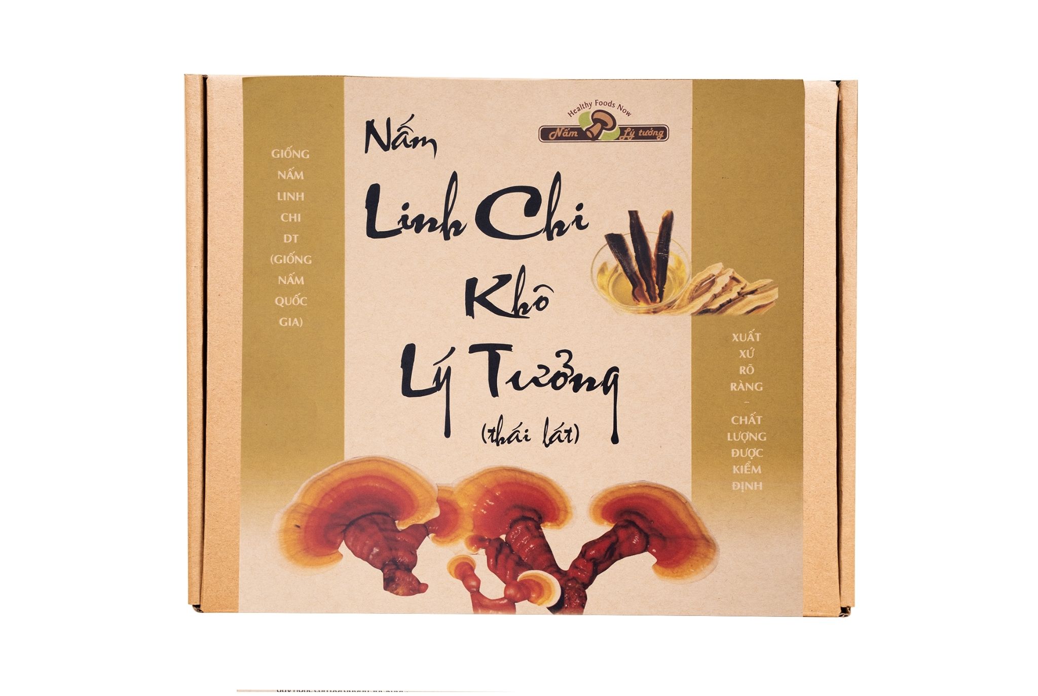 Nấm Linh Chi Khô Thái Lát Lý Tưởng, Hộp 200g - Ảnh 2