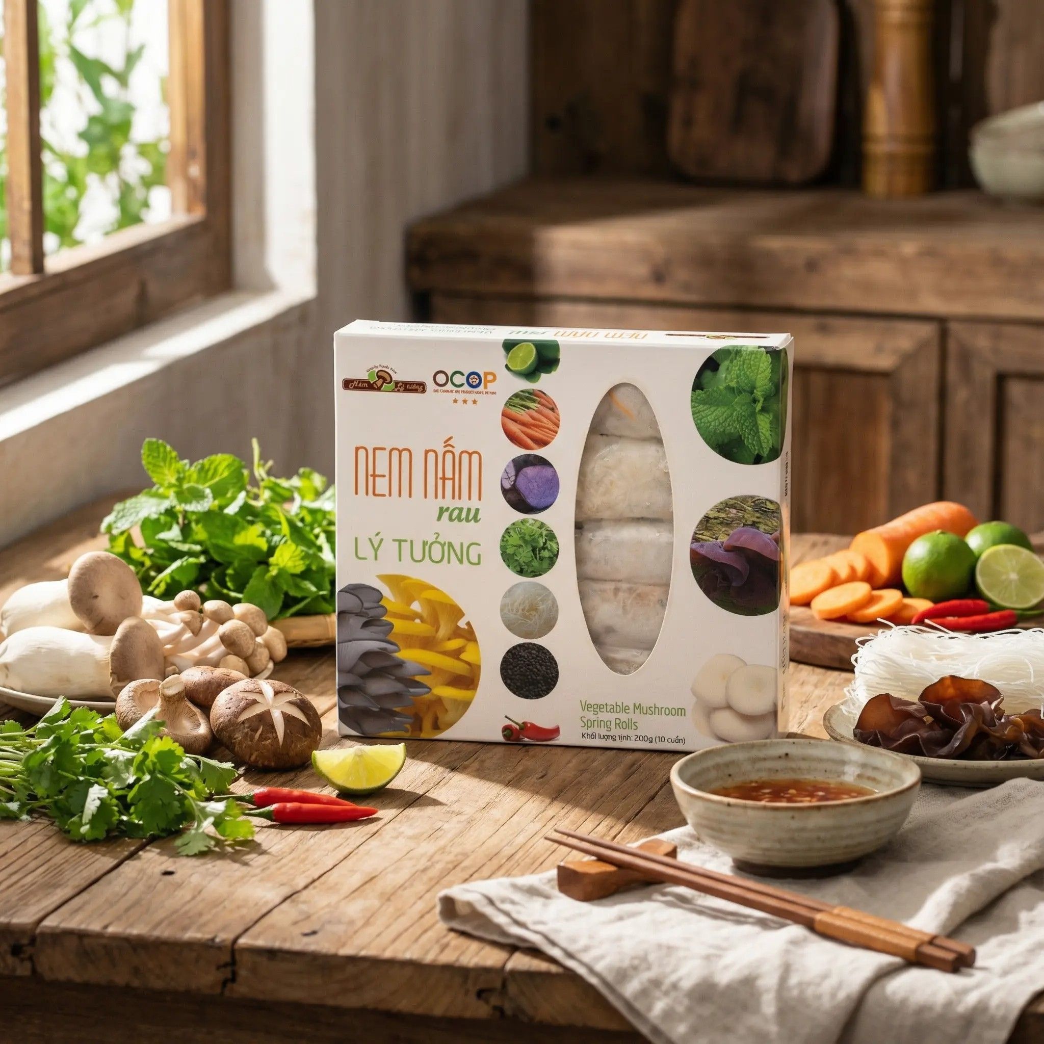 Nem Nấm Rau Lý Tưởng, Hộp 200g - Ảnh 3