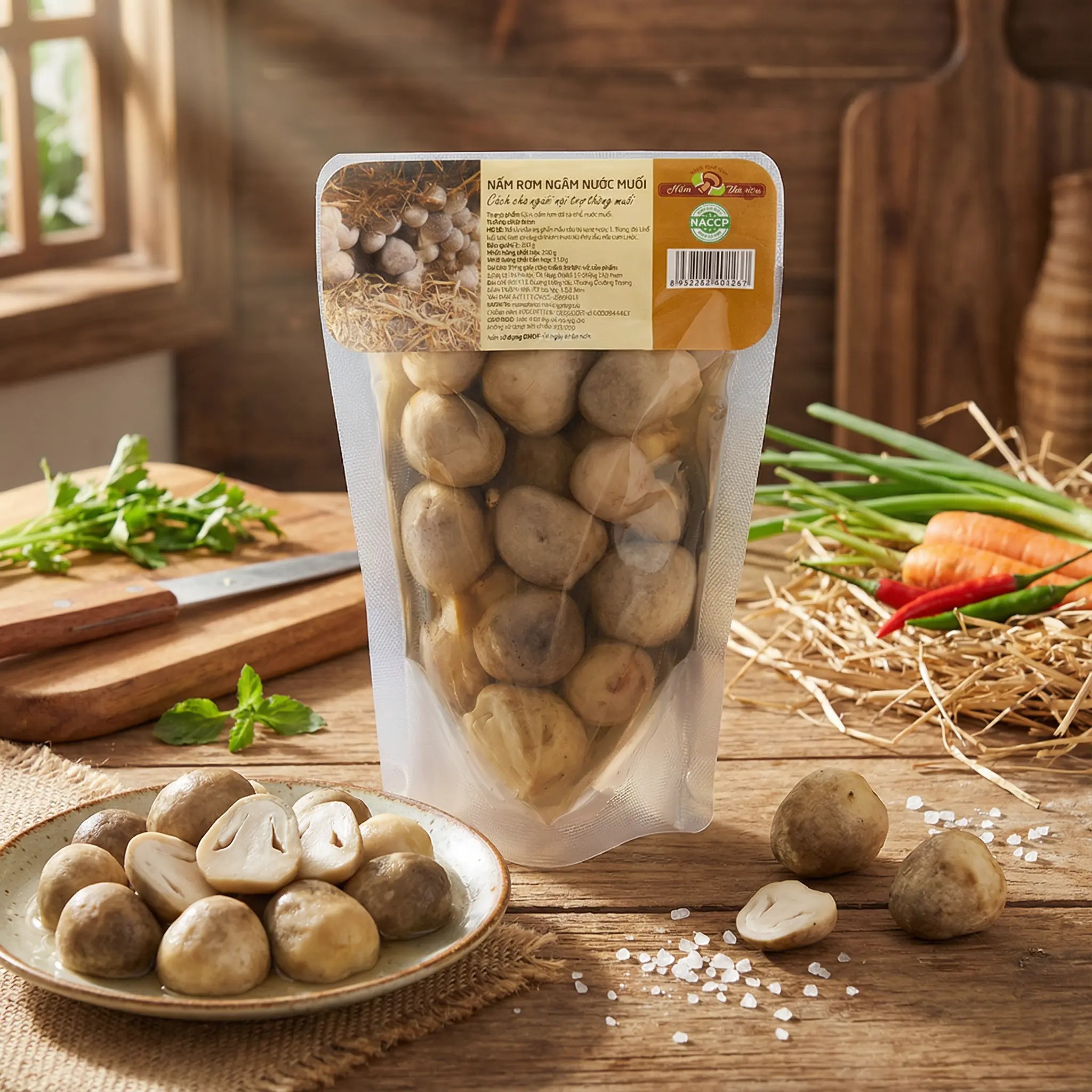 Nấm Rơm Ngâm Nước Muối 200g - Ảnh 3