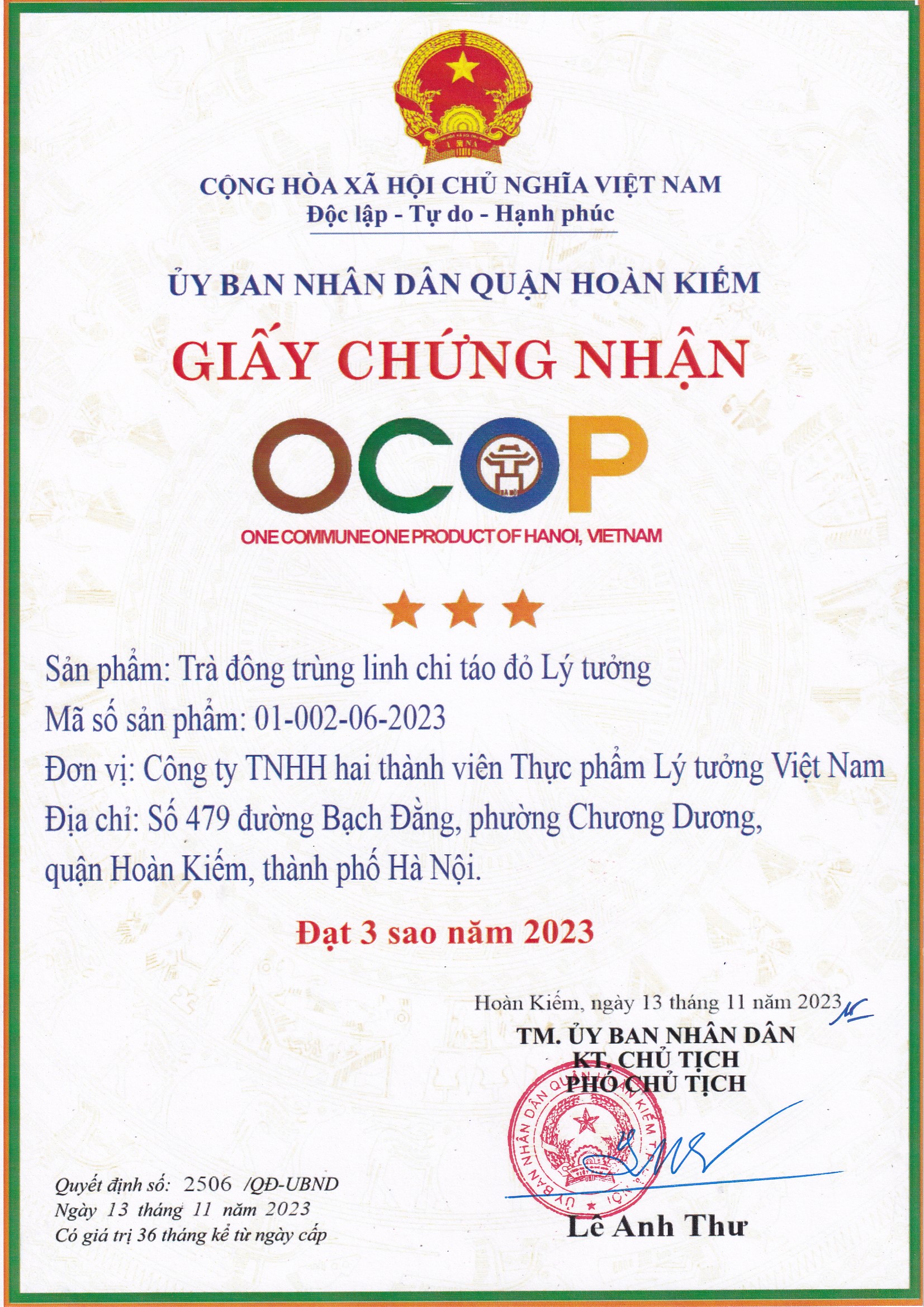 Trà Đông Trùng Linh Chi Táo Đỏ Lý Tưởng 55g - Ảnh 8