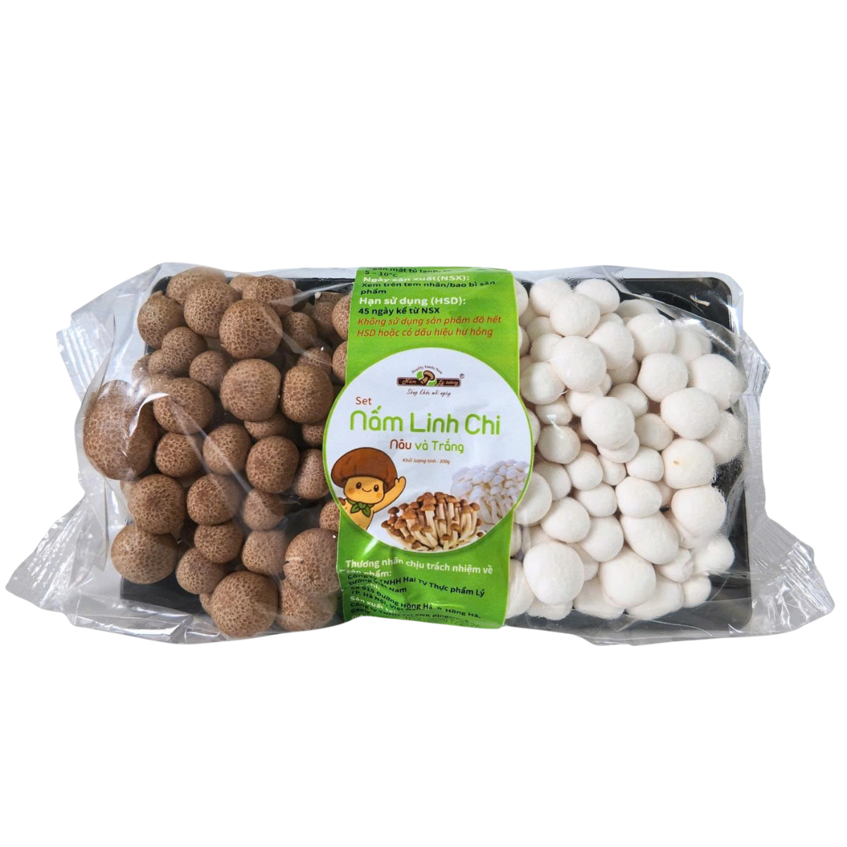 Set nấm Linh Chi nâu và trắng 325g