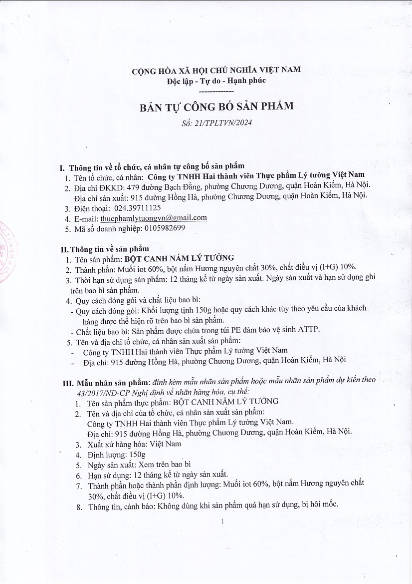 Bột Canh Nấm Lý Tưởng 150g - Ảnh 7