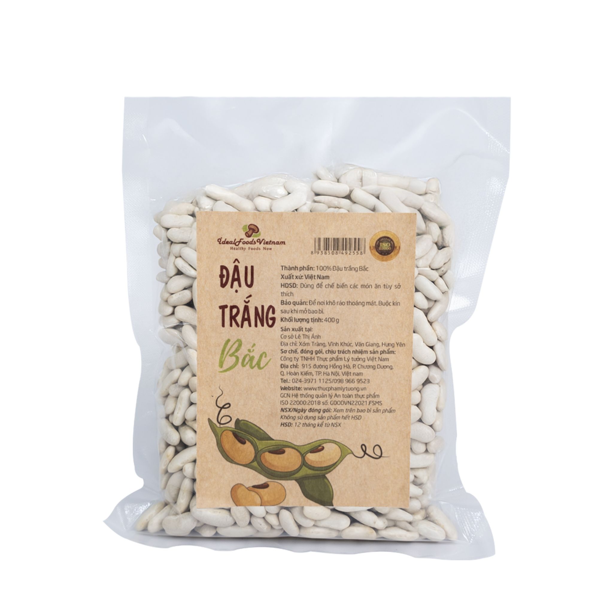 Đậu Trắng Bắc Lý Tưởng 400g